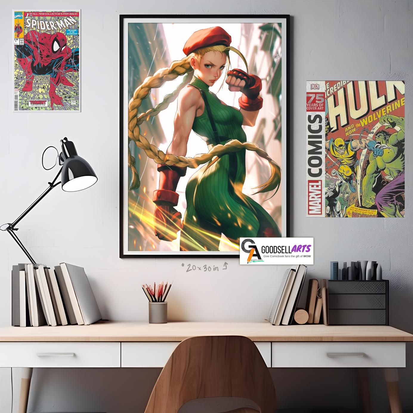 Cammy Street Fighter Poster | &quot;Canon Spike!&quot; | Street Fighter Art |  | Cammy White | SF6 | Video Game Poster | Gaming Gift