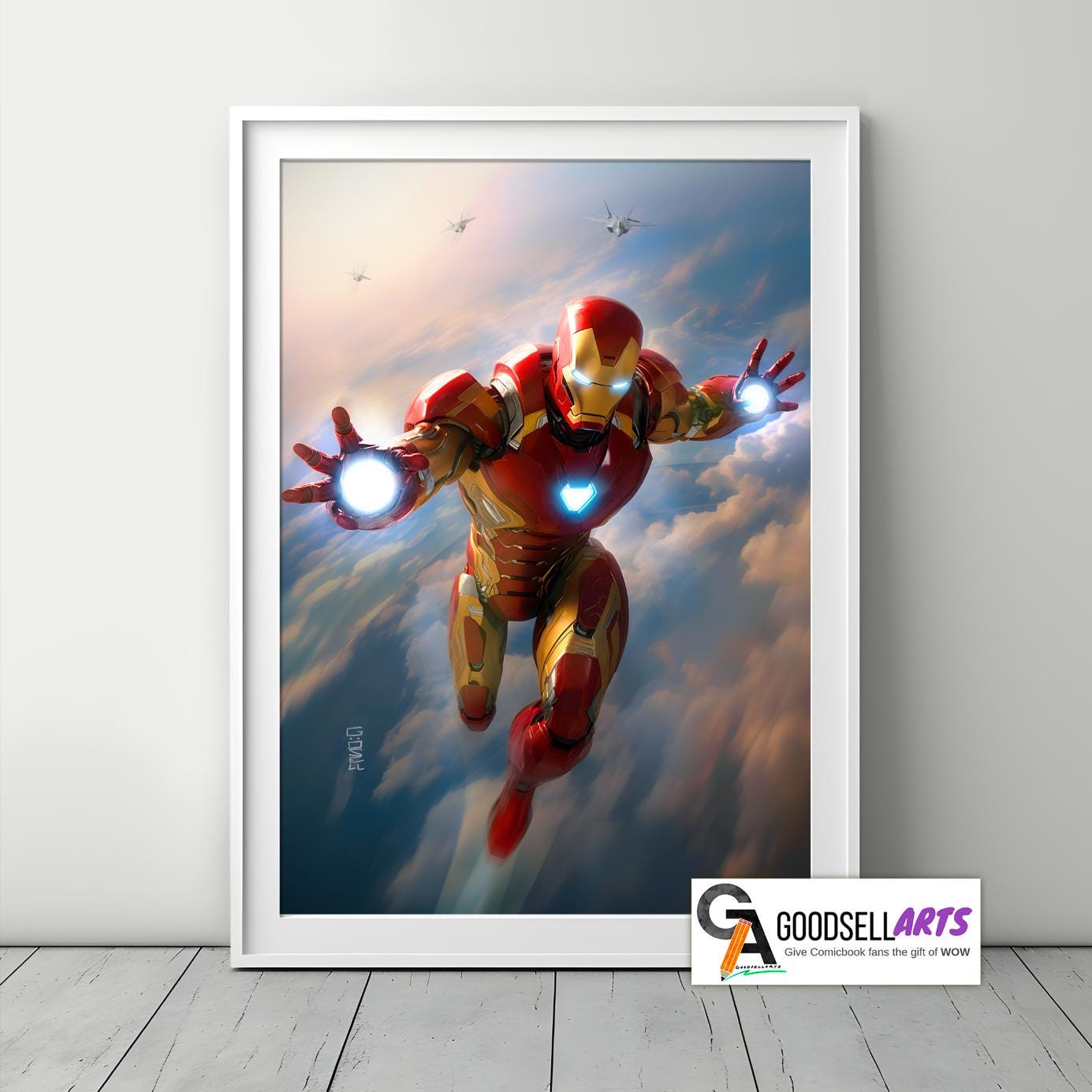 Iron Man Poster Print | Avengers Iron Man wall art | Marvel Wall art | Tony Stark poster | Iron-Man fan Art | Iron man fan gift | Geek gift
