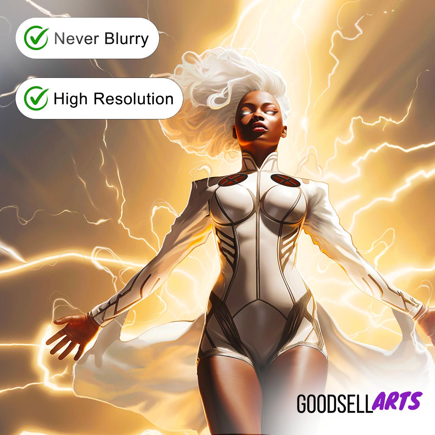 Storm X-Men Poster | Marvel X-Men wall art | Storm art print |  Ororo Munroe print |  Game room decor Storm X-men Gift for him X-men 97