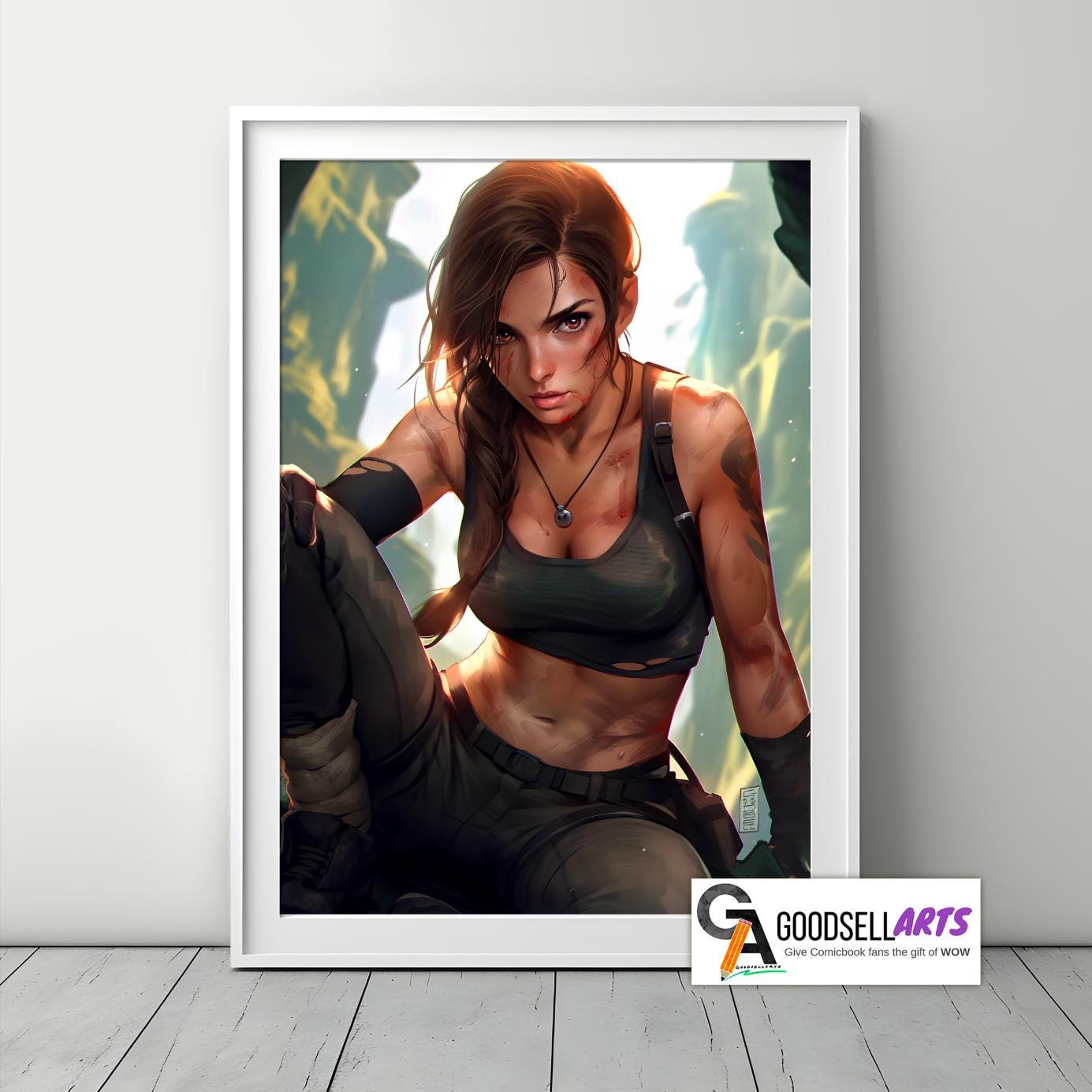 Lara Croft Art Print | Tomb Raider Poster | Gaming Poster | Video Game Poster | Lara Croft Art | Video Game Art | Tomb Raider gift
