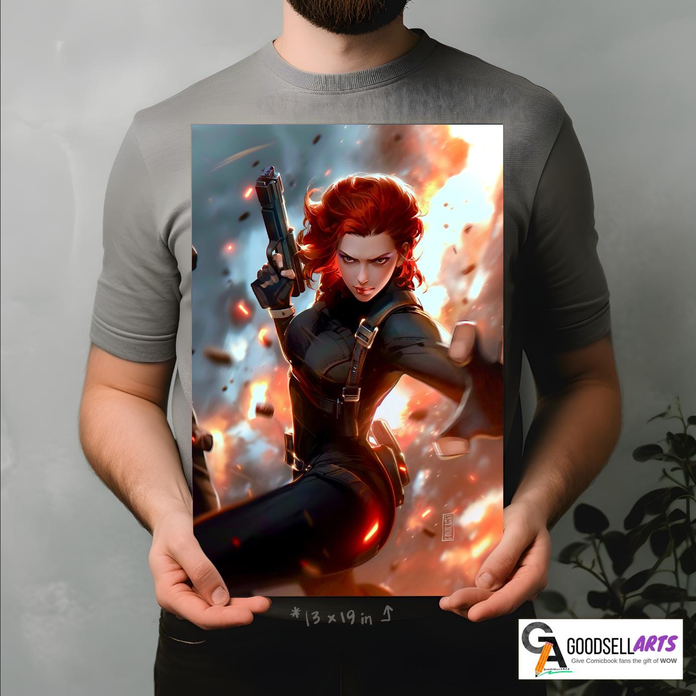 Black Widow Poster Print| Avengers Poster | Natasha Romanoff |Black Widow Wall Art | Avengers art print | marvel poster gift