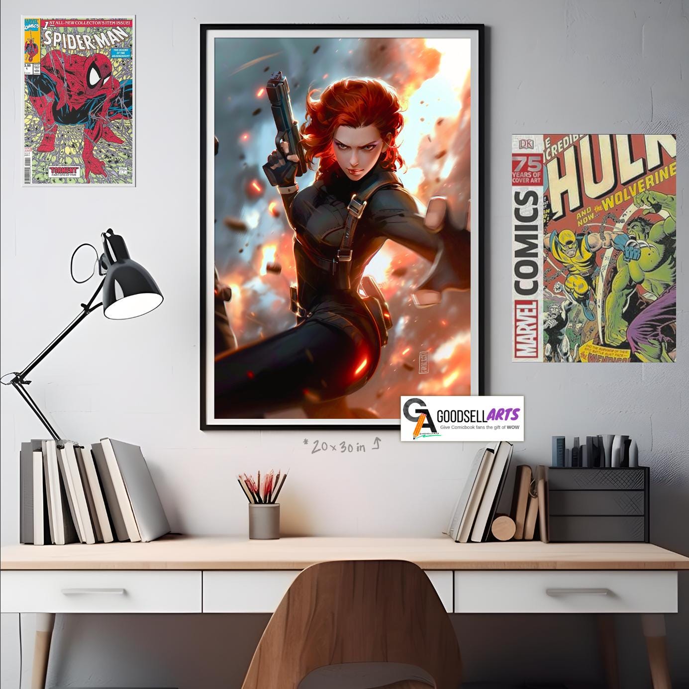Black Widow Poster Print| Avengers Poster | Natasha Romanoff |Black Widow Wall Art | Avengers art print | marvel poster gift