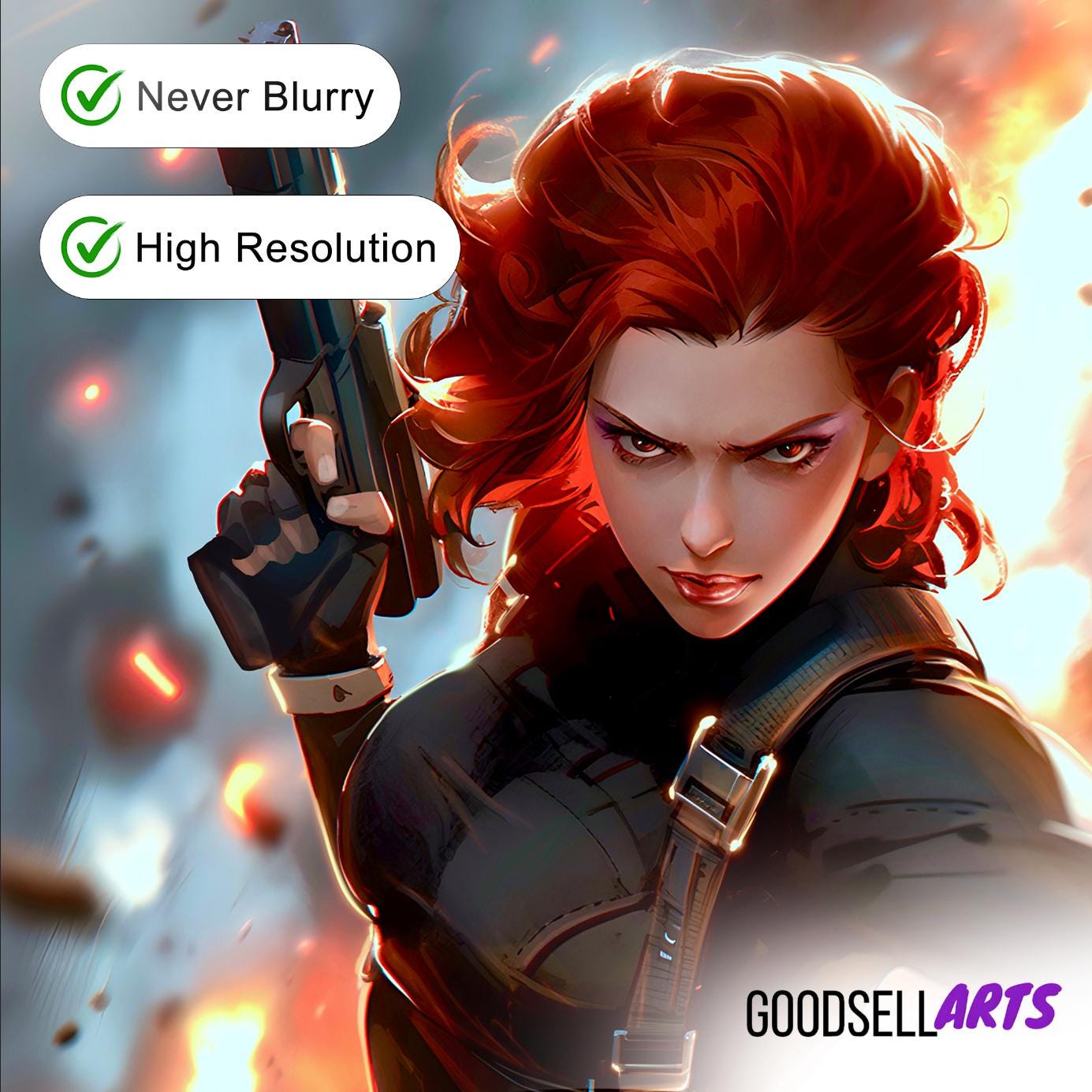 Black Widow Poster Print| Avengers Poster | Natasha Romanoff |Black Widow Wall Art | Avengers art print | marvel poster gift