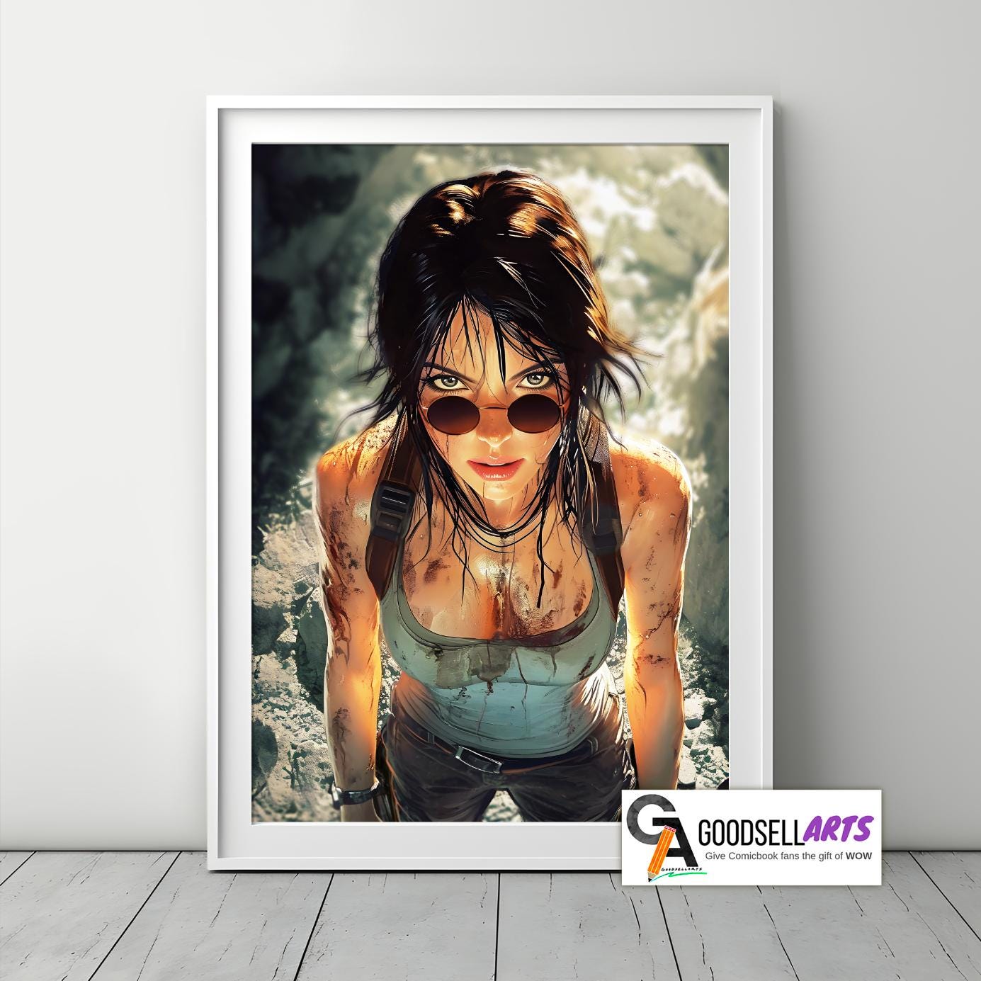 Lara Croft Tomb Raider Poster Print | Gaming Poster | Video Game Poster | Lara Croft Art | Shadow of the Tomb Raider | Game Room Decor Gift