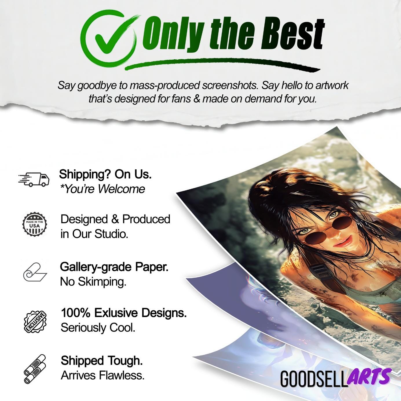 Lara Croft Tomb Raider Poster Print | Gaming Poster | Video Game Poster | Lara Croft Art | Shadow of the Tomb Raider | Game Room Decor Gift