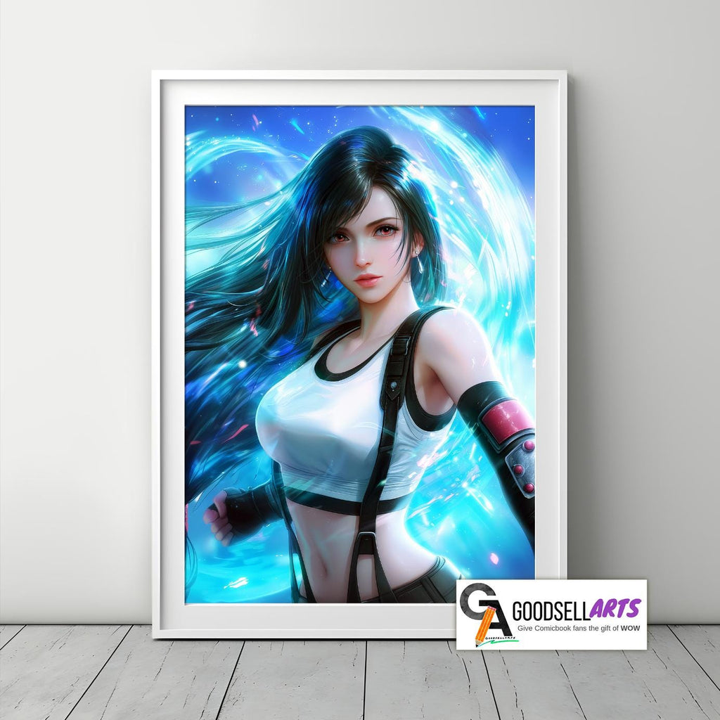 Tifa Lockhart Poster | Final Fantasy Poster | FF7 Remake | Gaming Decor | Gamer Gift | Video Game decor | Tifa Lockhart Art Print