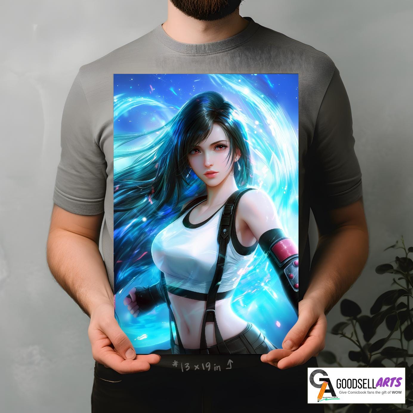 Tifa Lockhart Poster | Final Fantasy Poster | FF7 Remake | Gaming Decor | Gamer Gift | Video Game decor | Tifa Lockhart Art Print